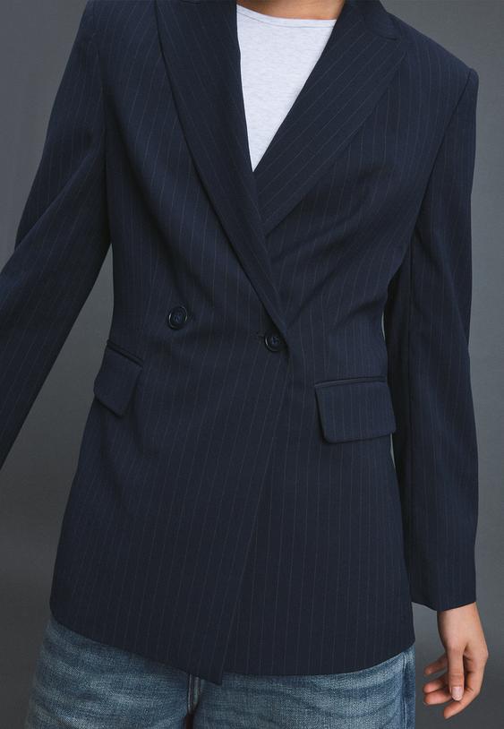 getailleerde blazer met strepen