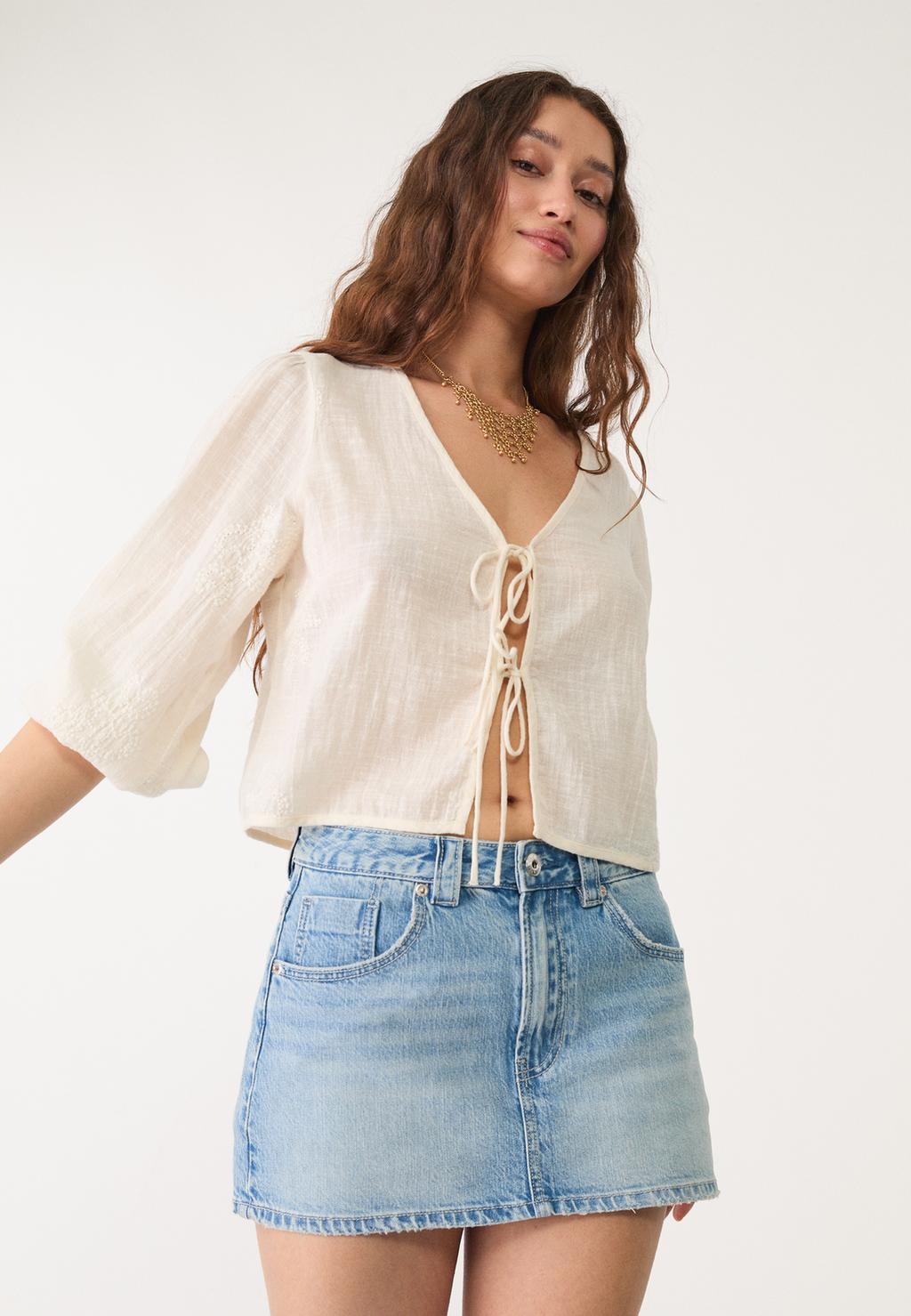 D62 Denim-Culotte