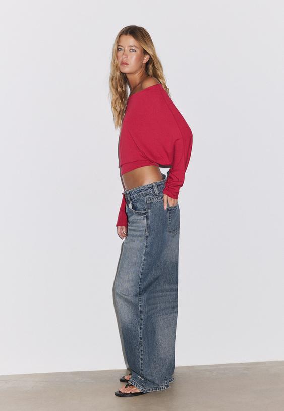 jeans barrel a vita bassa
