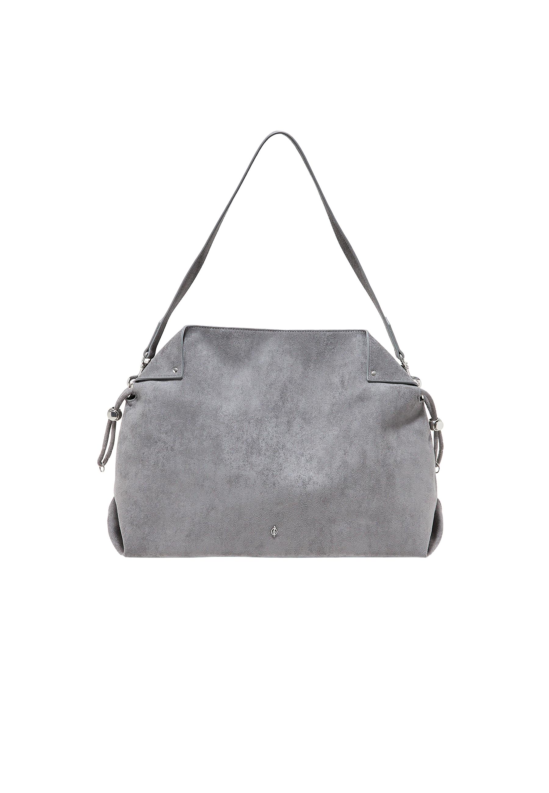 Ruched shoulder bag — Dark grey
