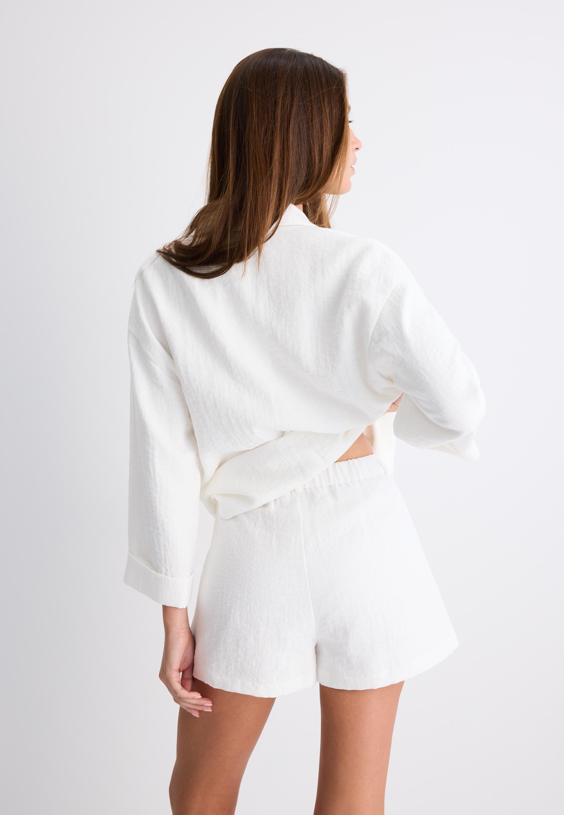 Smart rustic shorts — Ecru