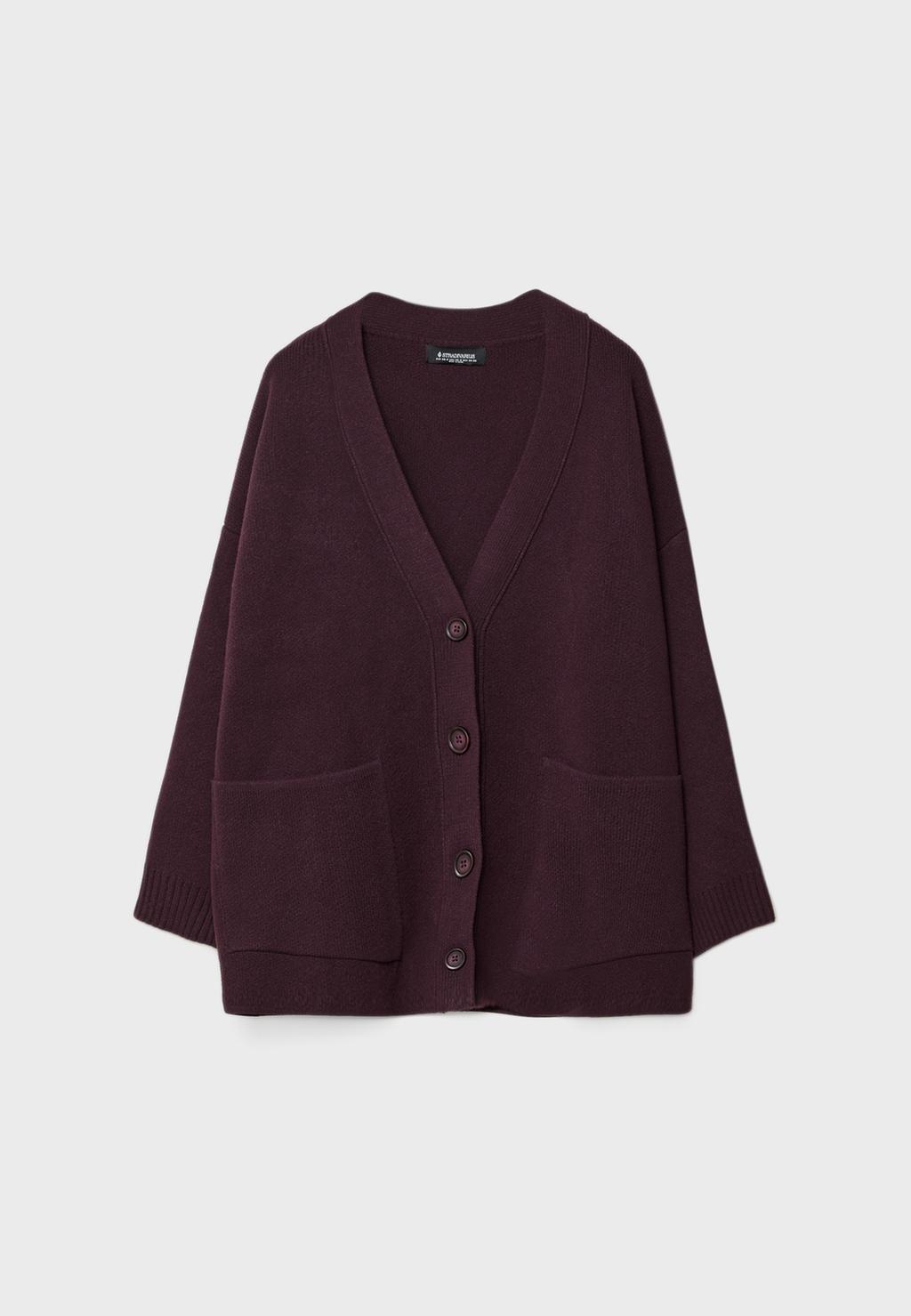 Chaqueta regular punto botones