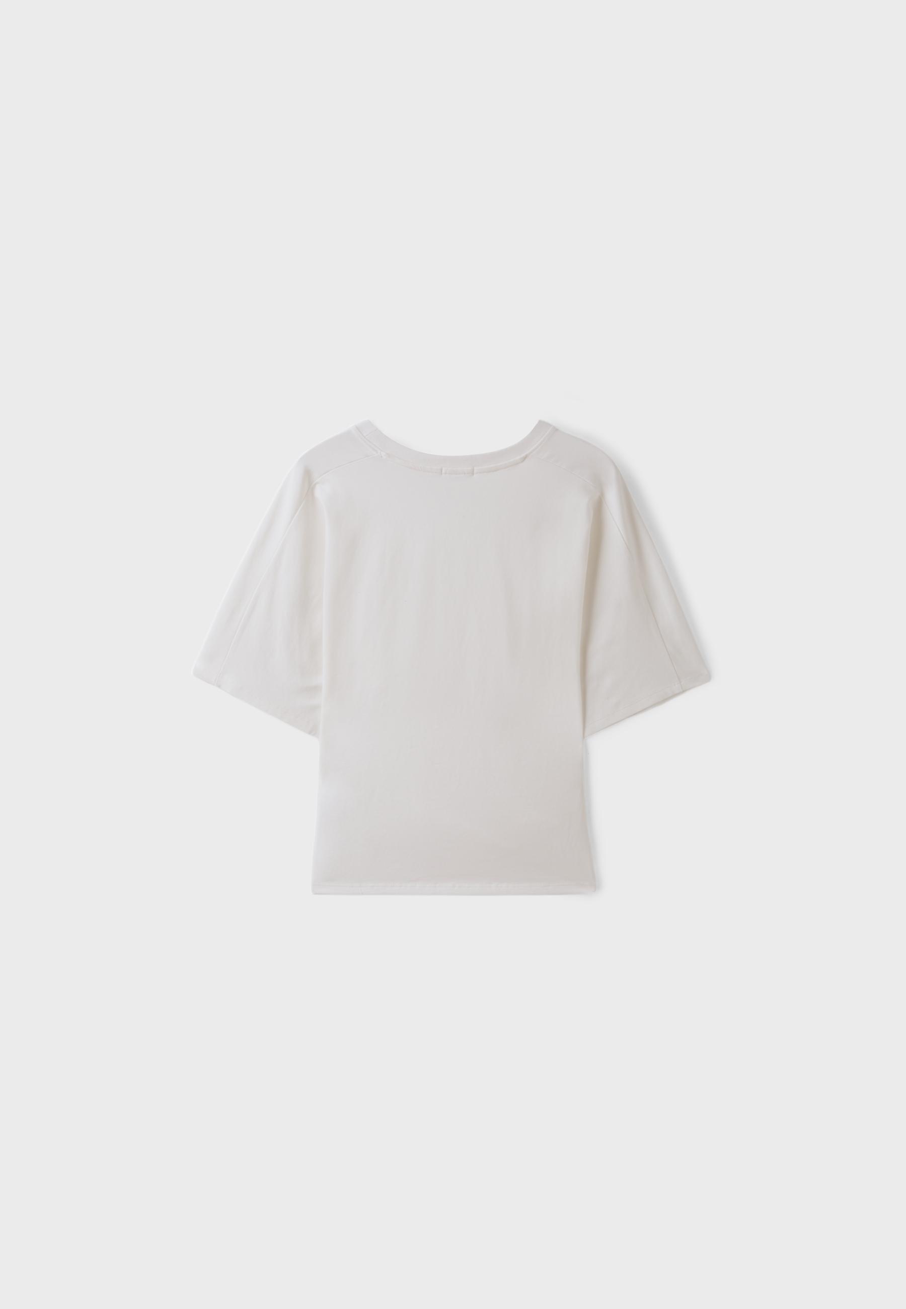 B08 Cap sleeve T-shirt — Stone