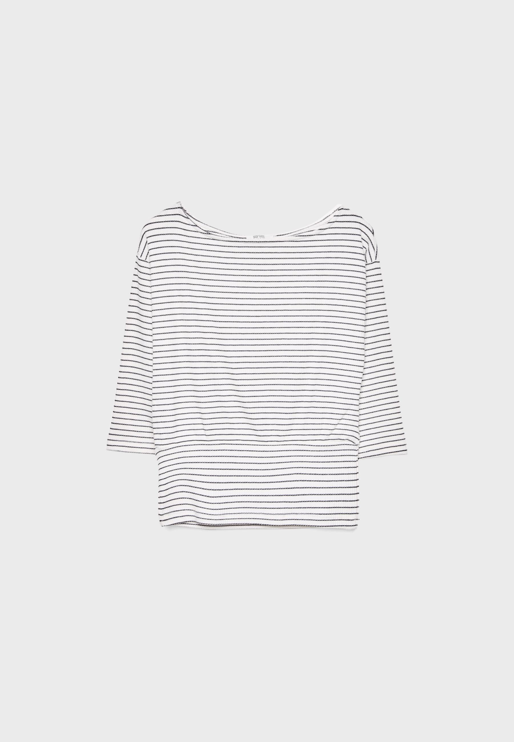 Multi-way striped T-shirt - Women's fashion | Stradivarius