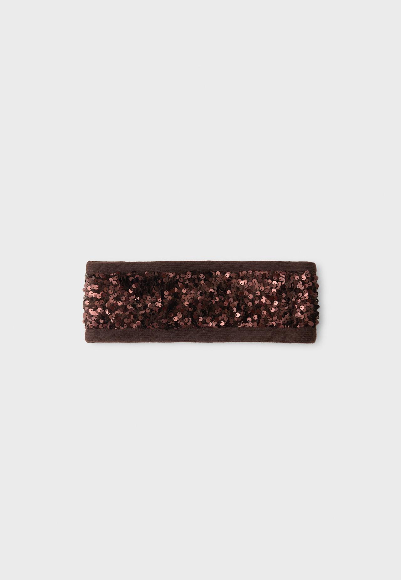 Sequin headband — Brown