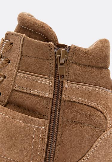 Trainers with hidden wedge — BEIGE 6