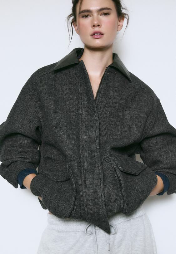 cazadora bolsillos espiga