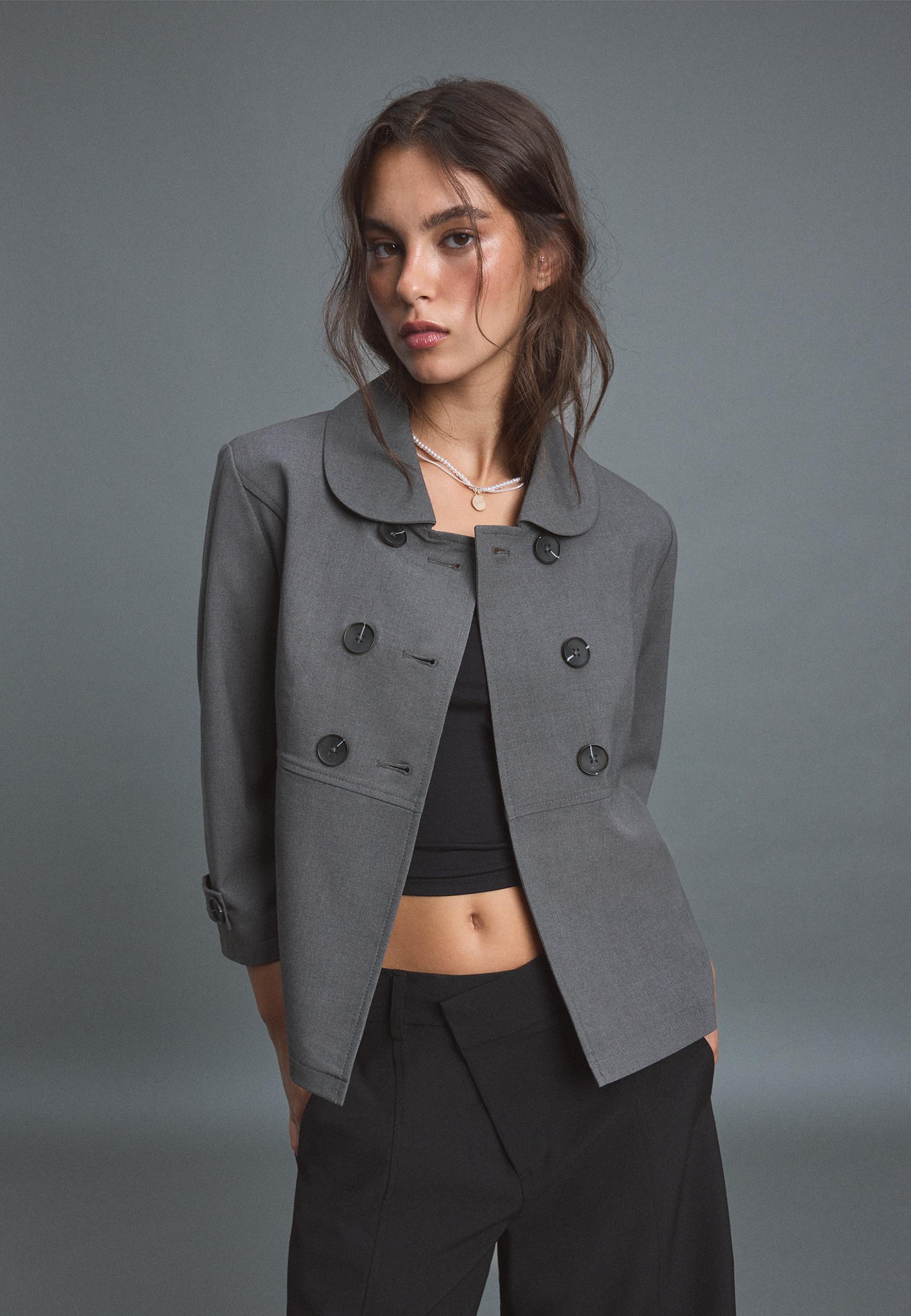 Retro blazer — Grey