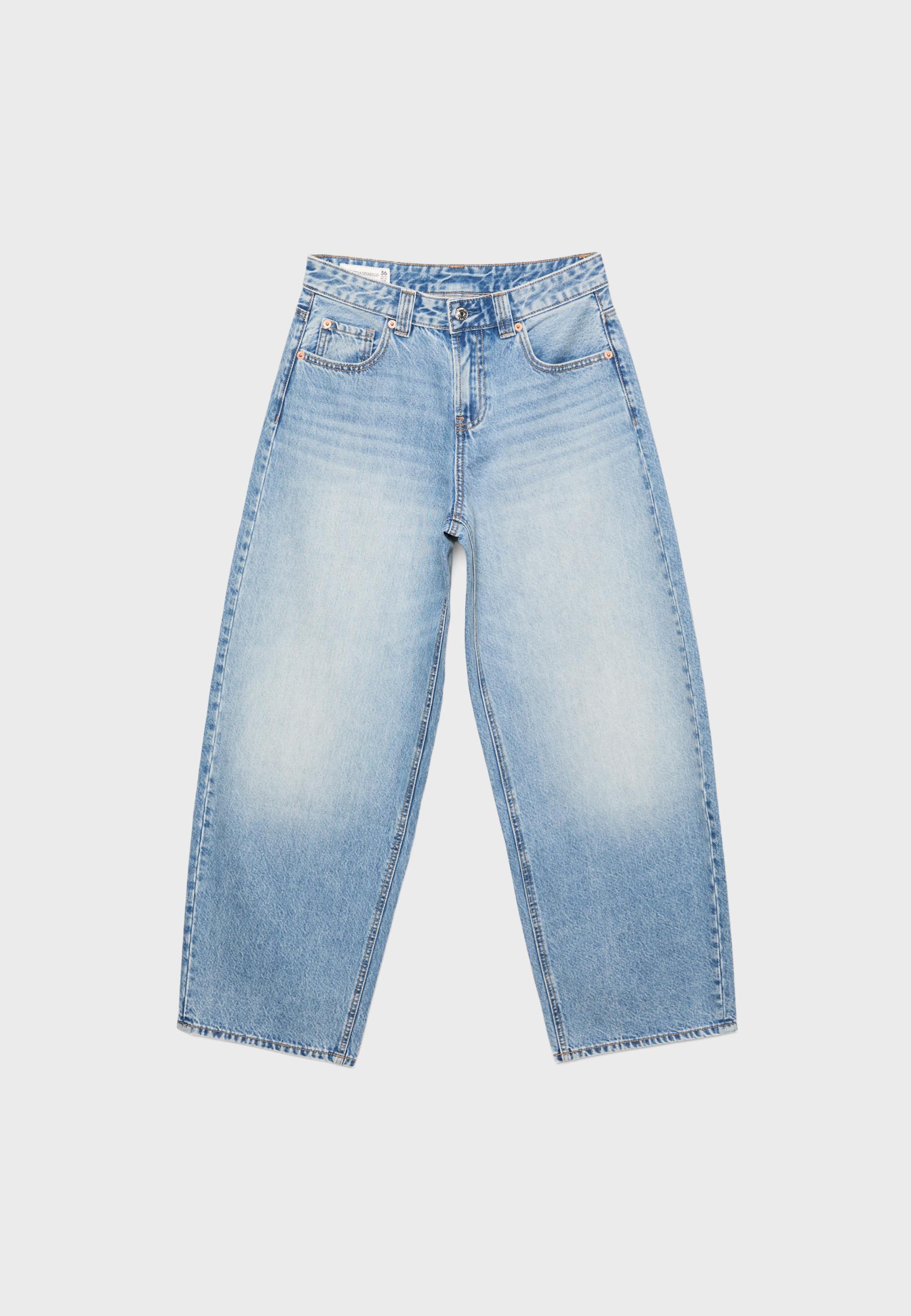 D80 Barrel fit jeans — MEDIUM BLUE DENIM