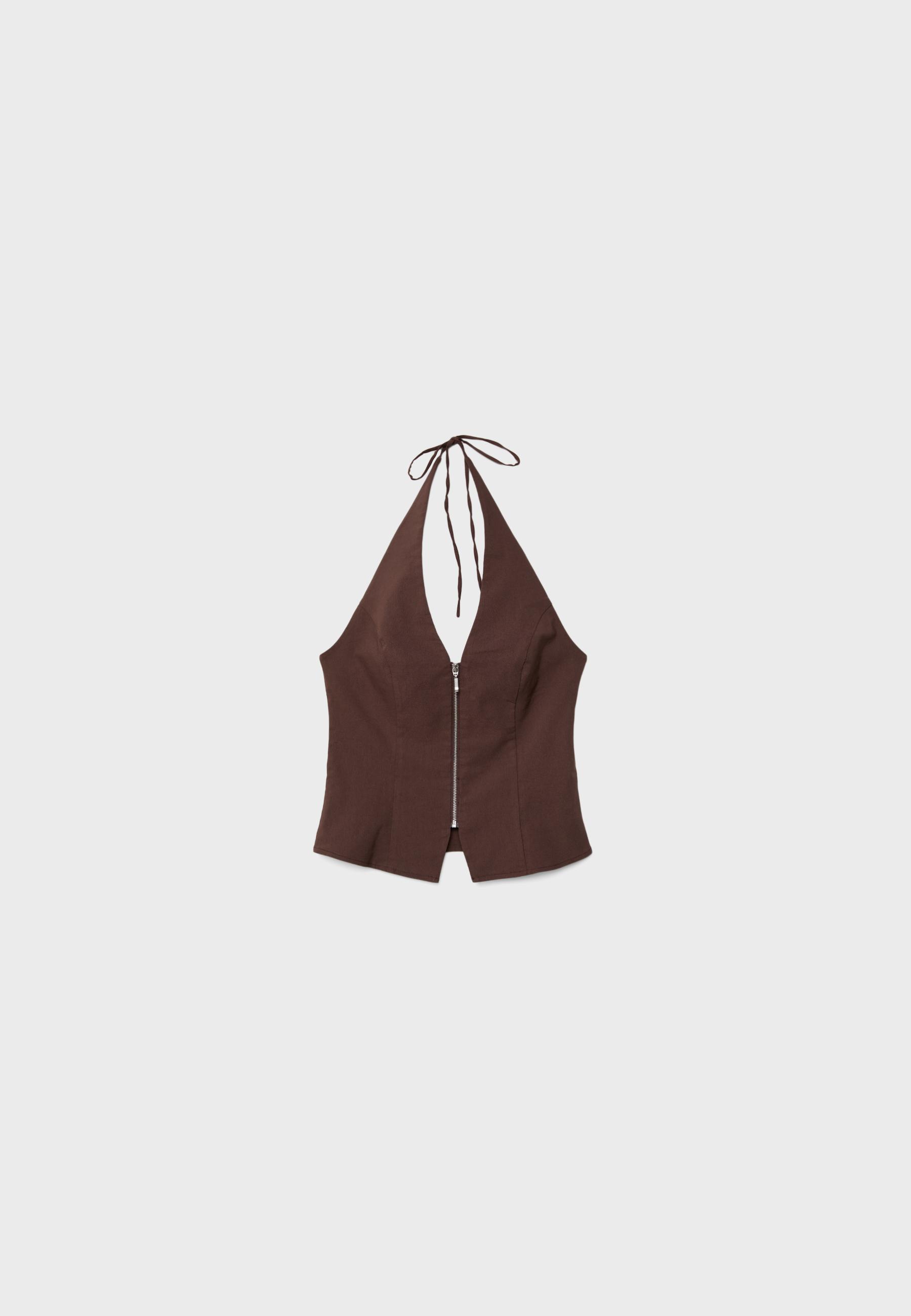 Bengaline halter top — Brown