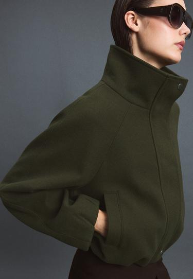 Soft-touch balloon jacket — Khaki 6
