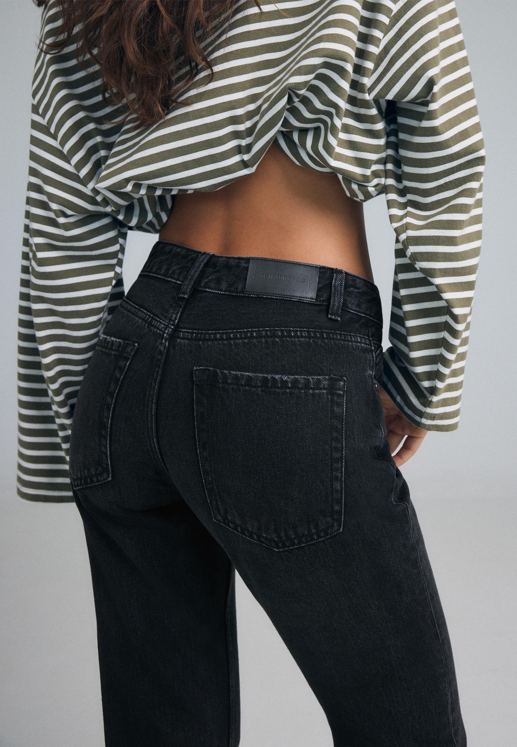 Slim straight fit jeans — BLACK DENIM WASH