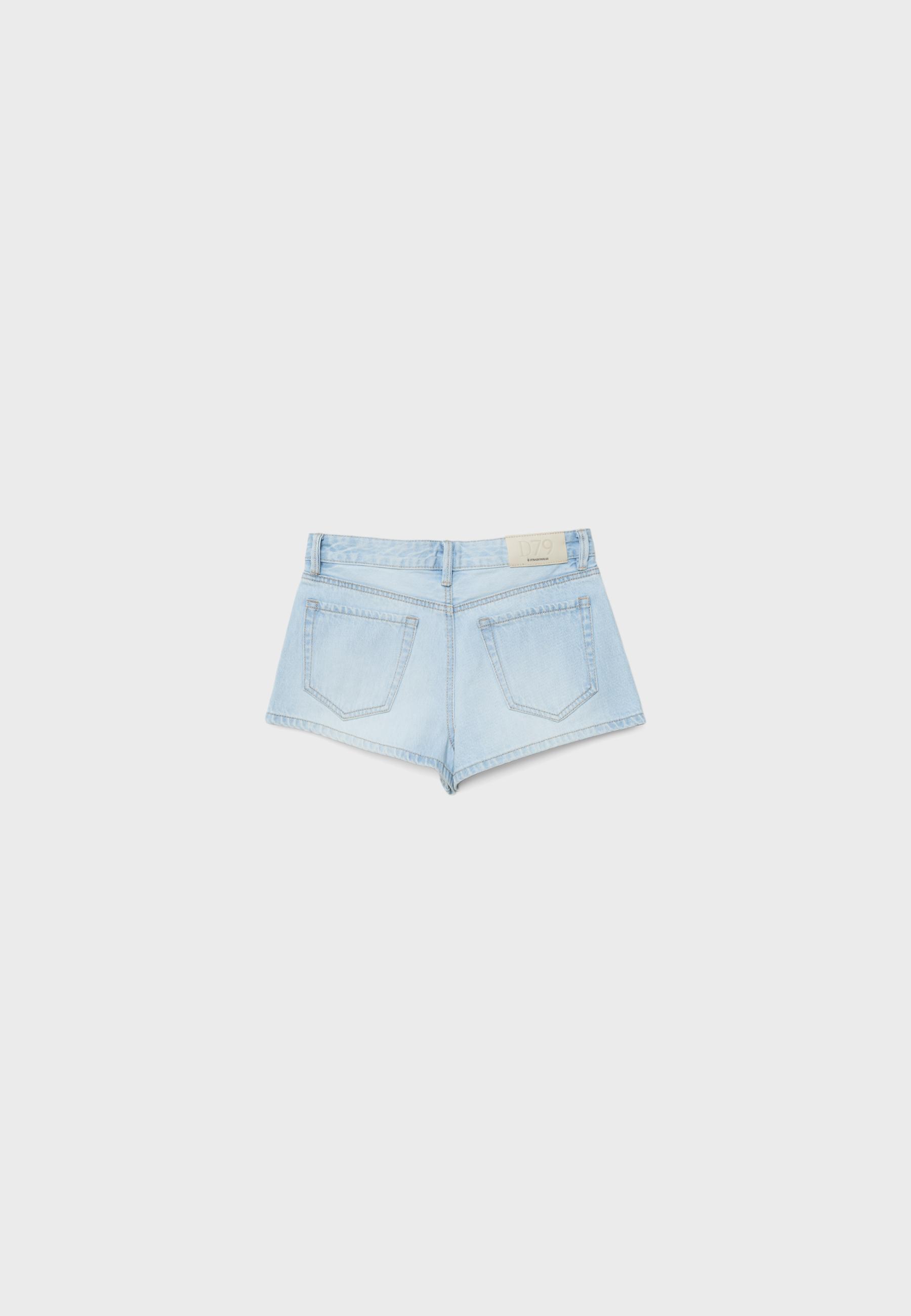 D79 Low-waist shorts — MEDIUM LIGHT BLUE DENIM