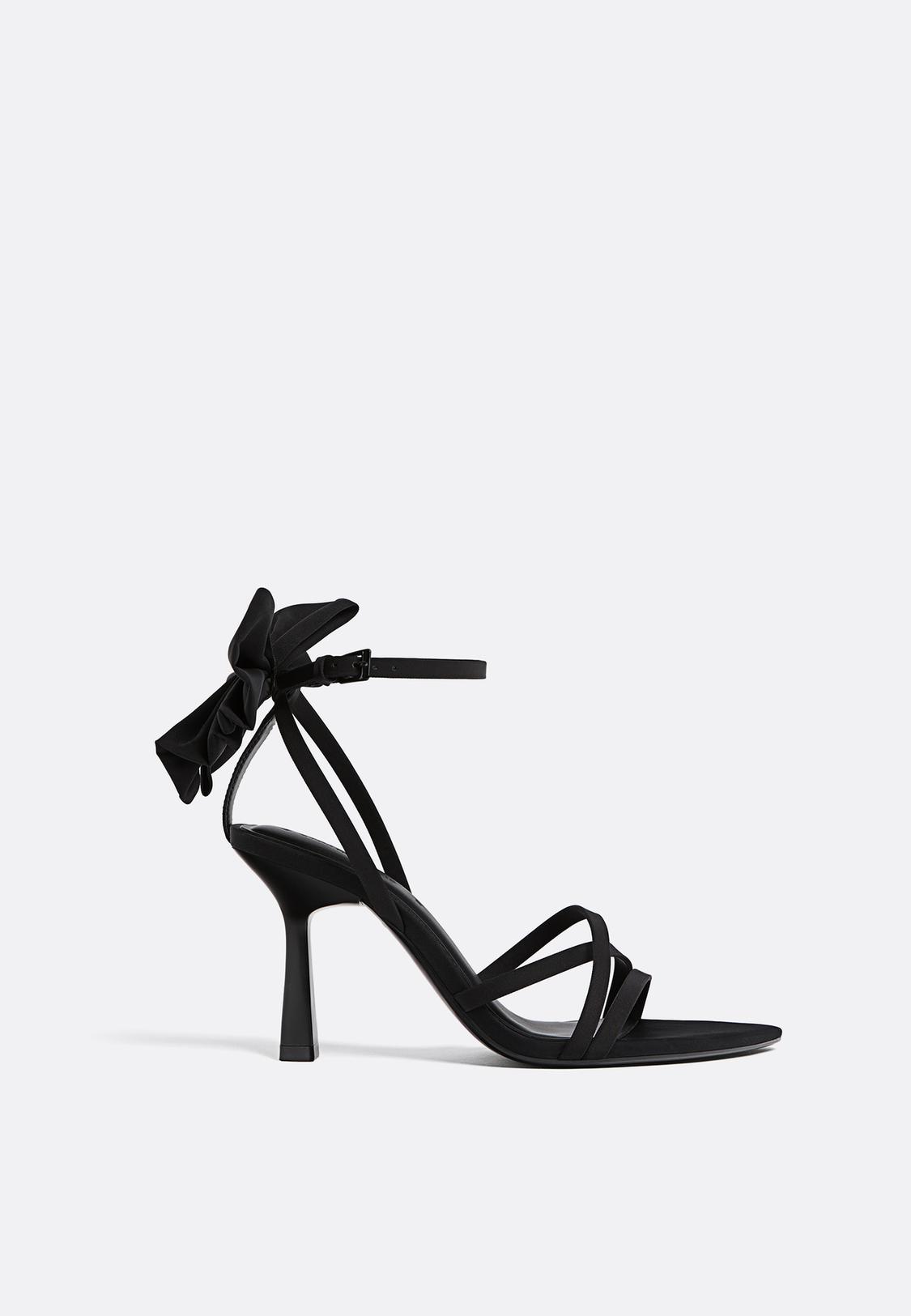 Heeled sandals with bow Women's fashion Stradivarius Jordan