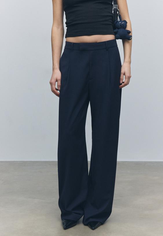 wide leg formal wear trousers