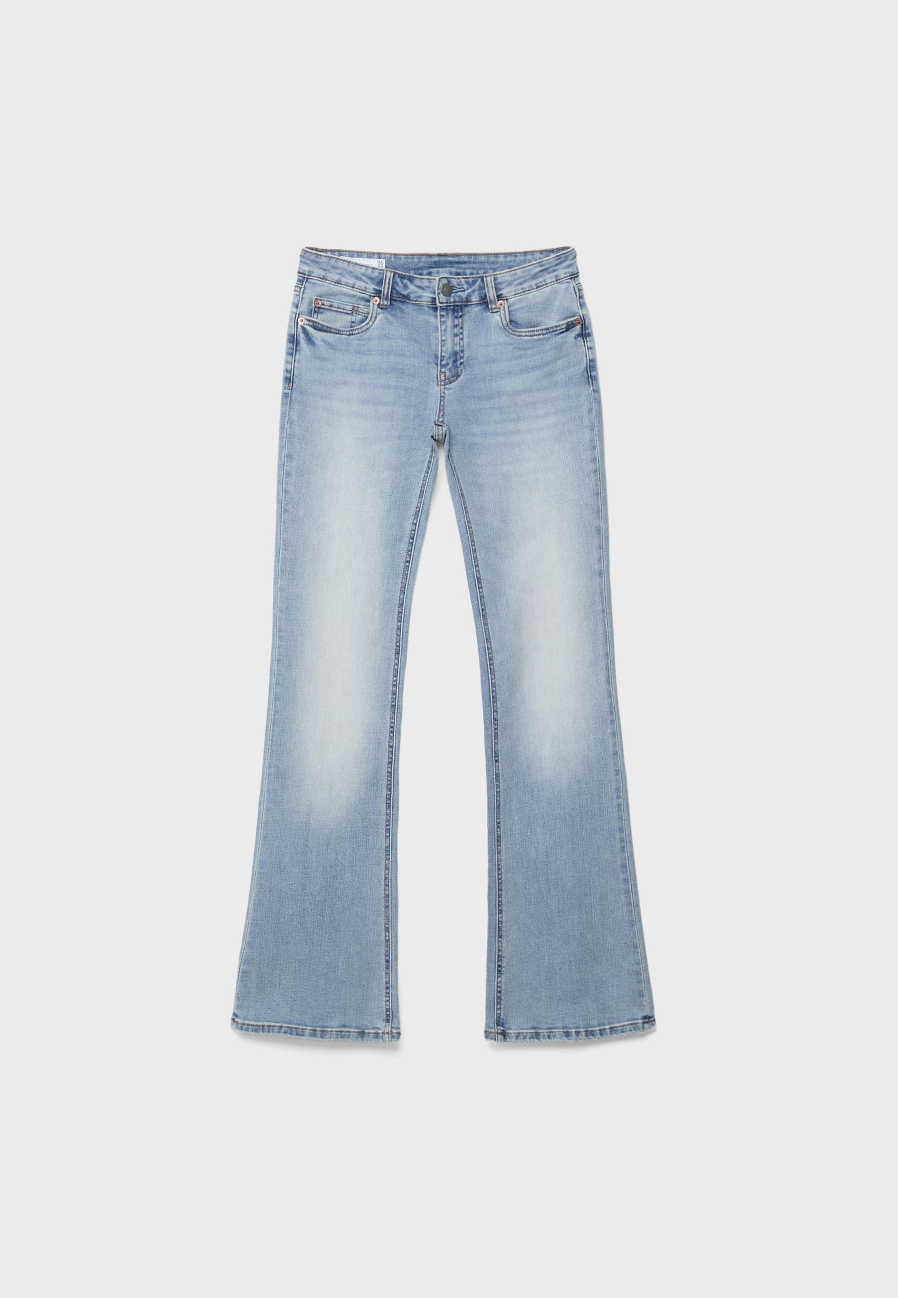 D67 slim bootcut jeans — MEDIUM LIGHT BLUE DENIM