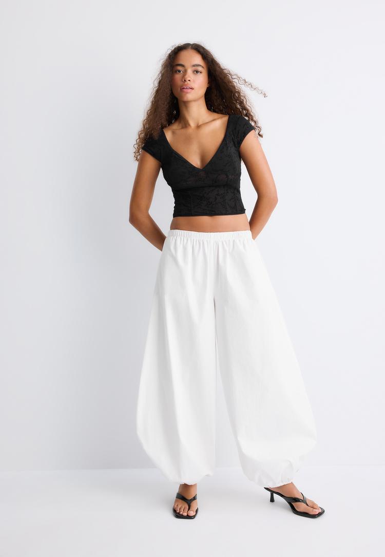 Stradivarius Flokkolt Női Mellény Top 0-001 Xl