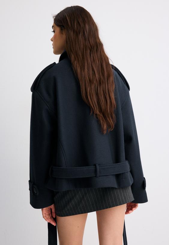 trench oversize au toucher doux