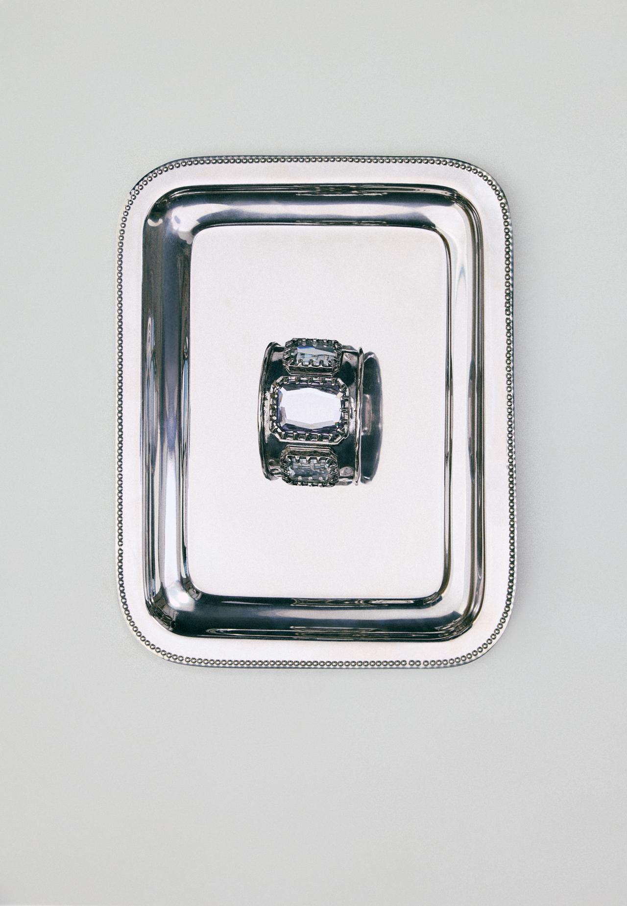 Jewel bangle — Grey