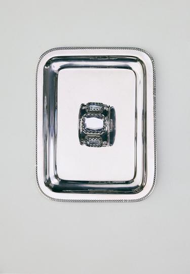 Jewel bangle — Grey 1