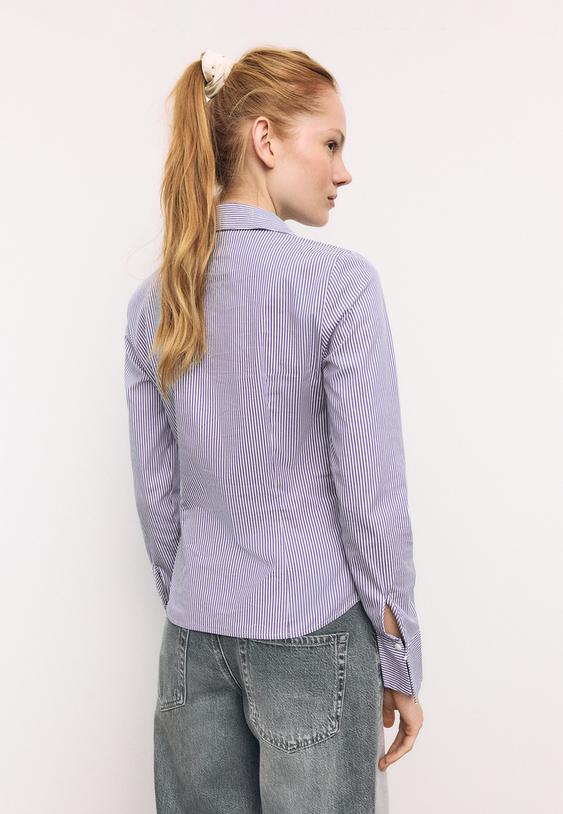 camisa basica fitted rayas