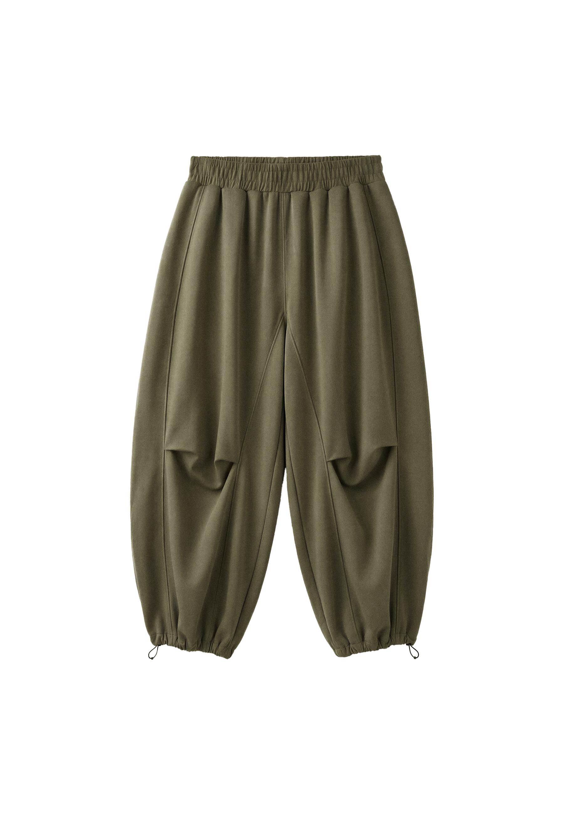 Balloon jogger trousers with toggles — Khaki