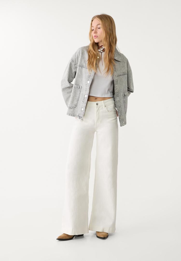 cazadora denim bolsillos