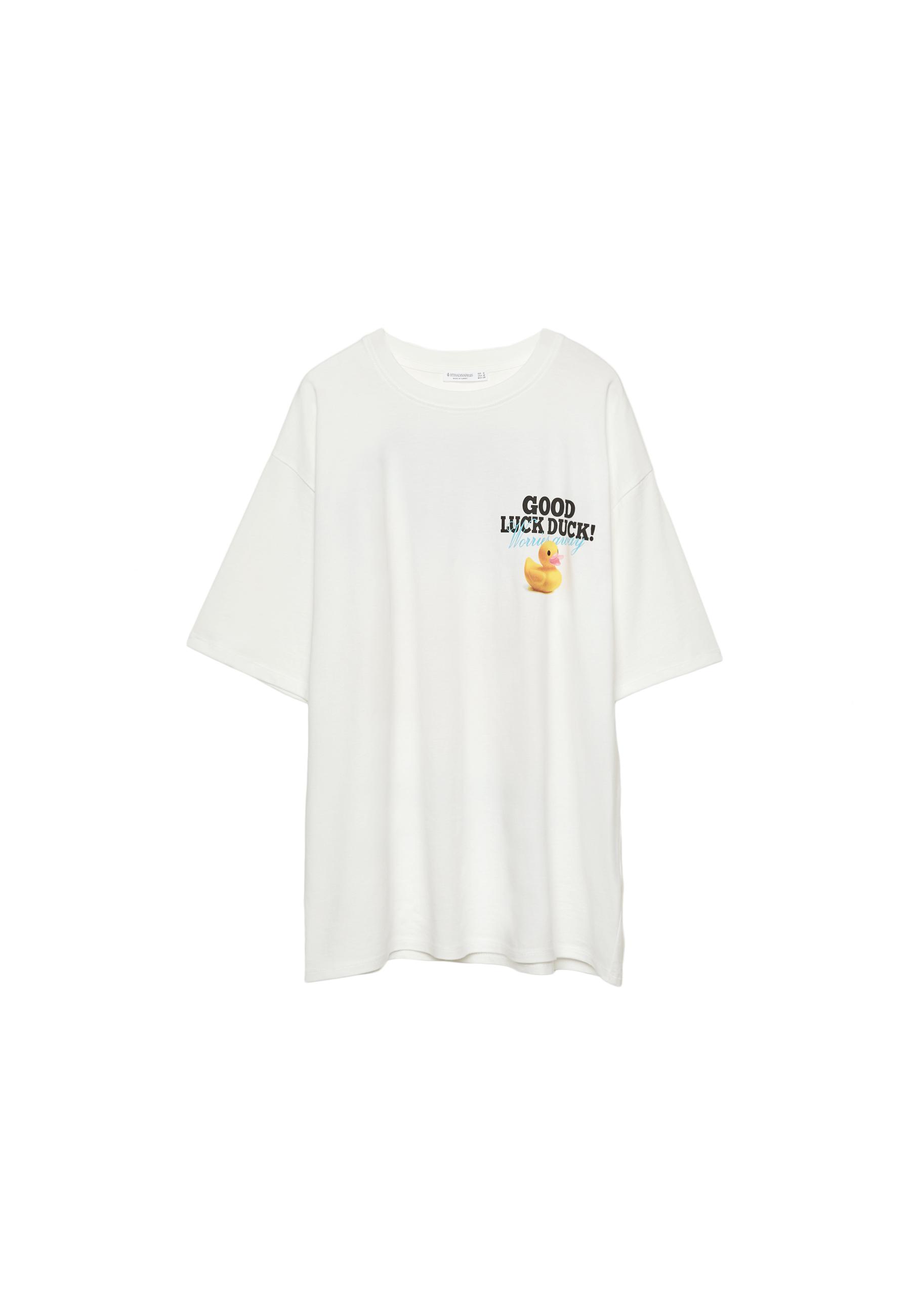 ディック　デュアーステイン/always trust a duck Oversize heavy cotton duckling T-shirt - Women's fashion