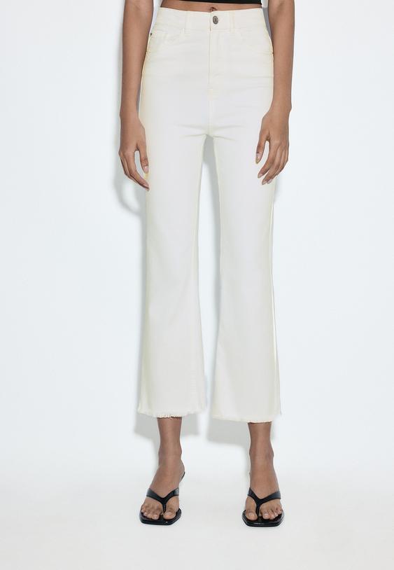 d78 jeans cropped flare