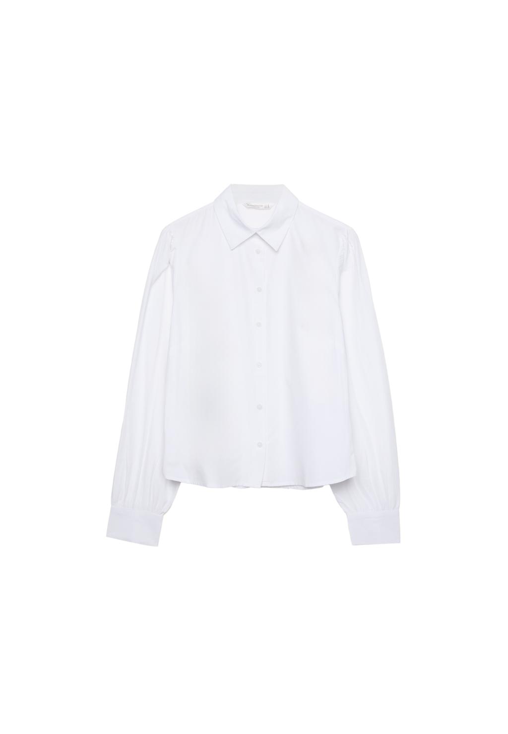 Camisa básica popelín abullonada