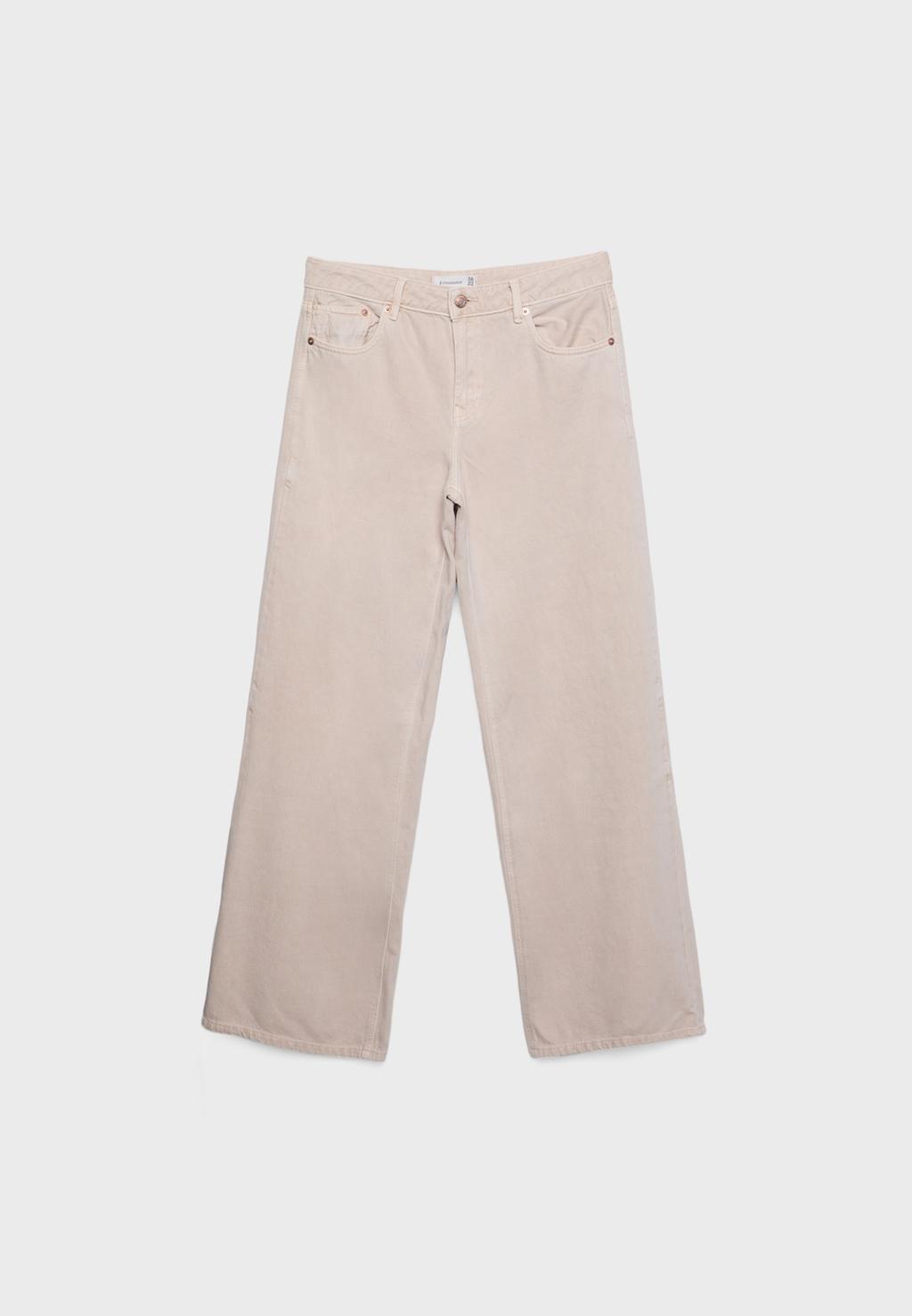 D91 Jeans low wide leg sarga