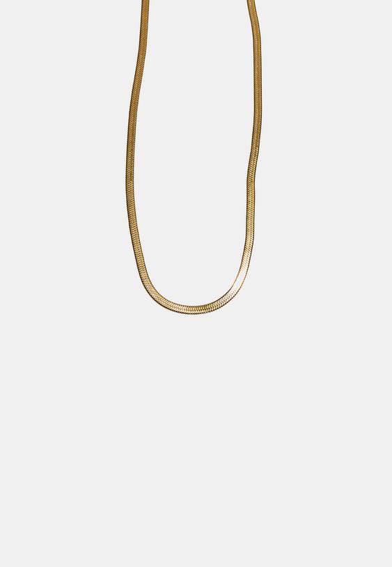 Stradivarius Waterproof Snake Chain Yellow Os