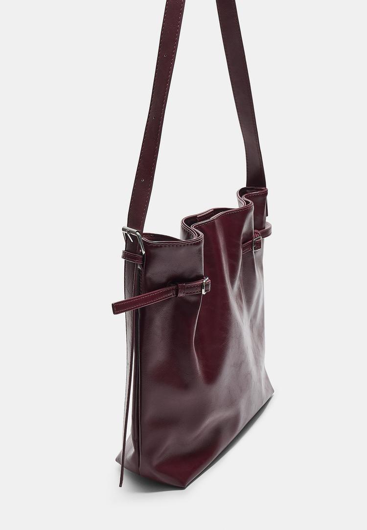 borsa a spalla dettaglio fibbie
