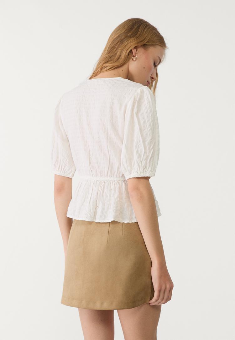 blusa fluida puntilla