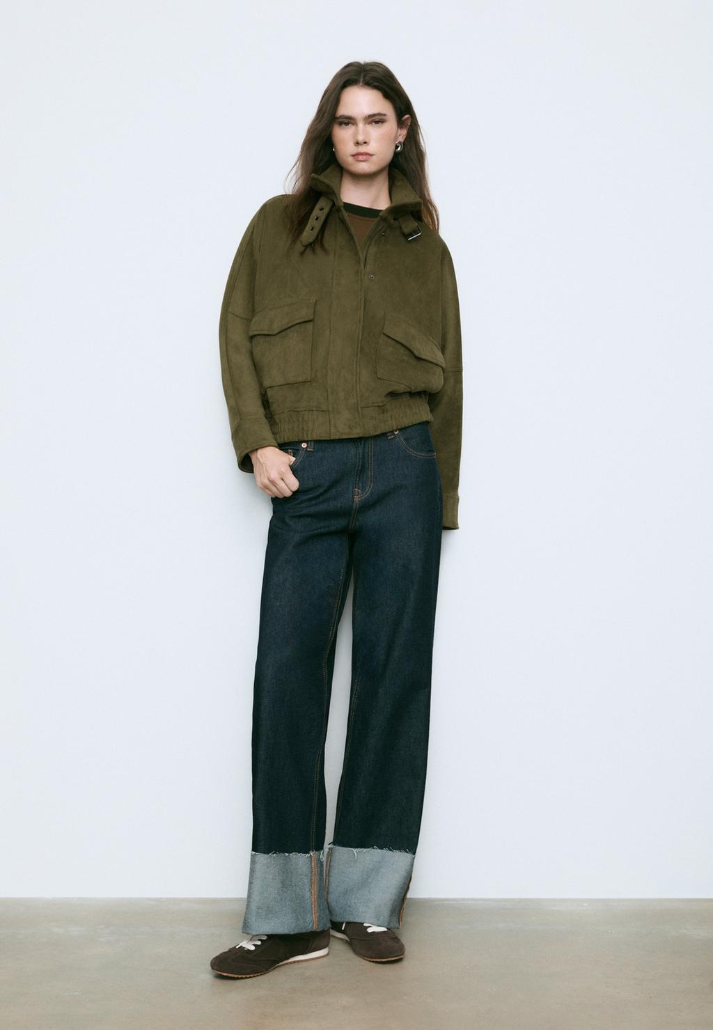 Veste oversize effet daim