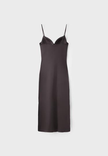Fitted sculpt  dress — Brown 8