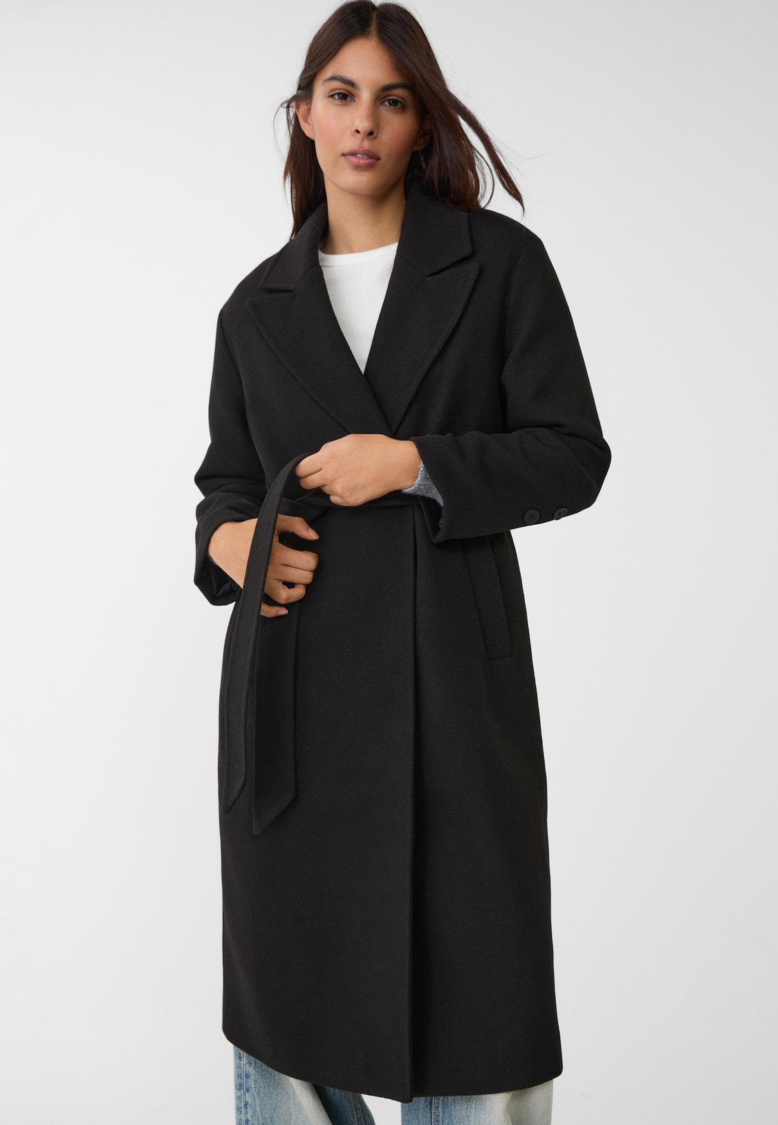 Stradivarius Soft Touch Stradivarius Manteau Femme Midi Coat