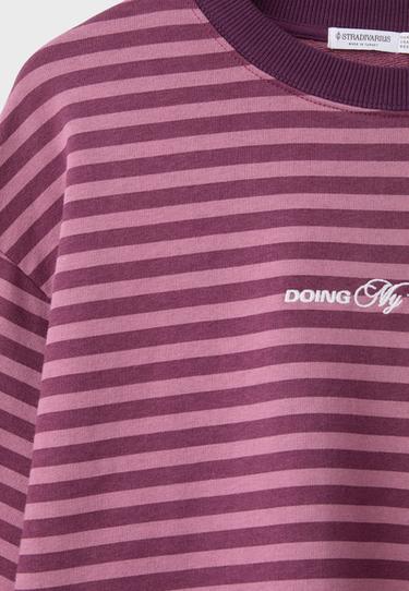 Striped sweatshirt — Purple 9