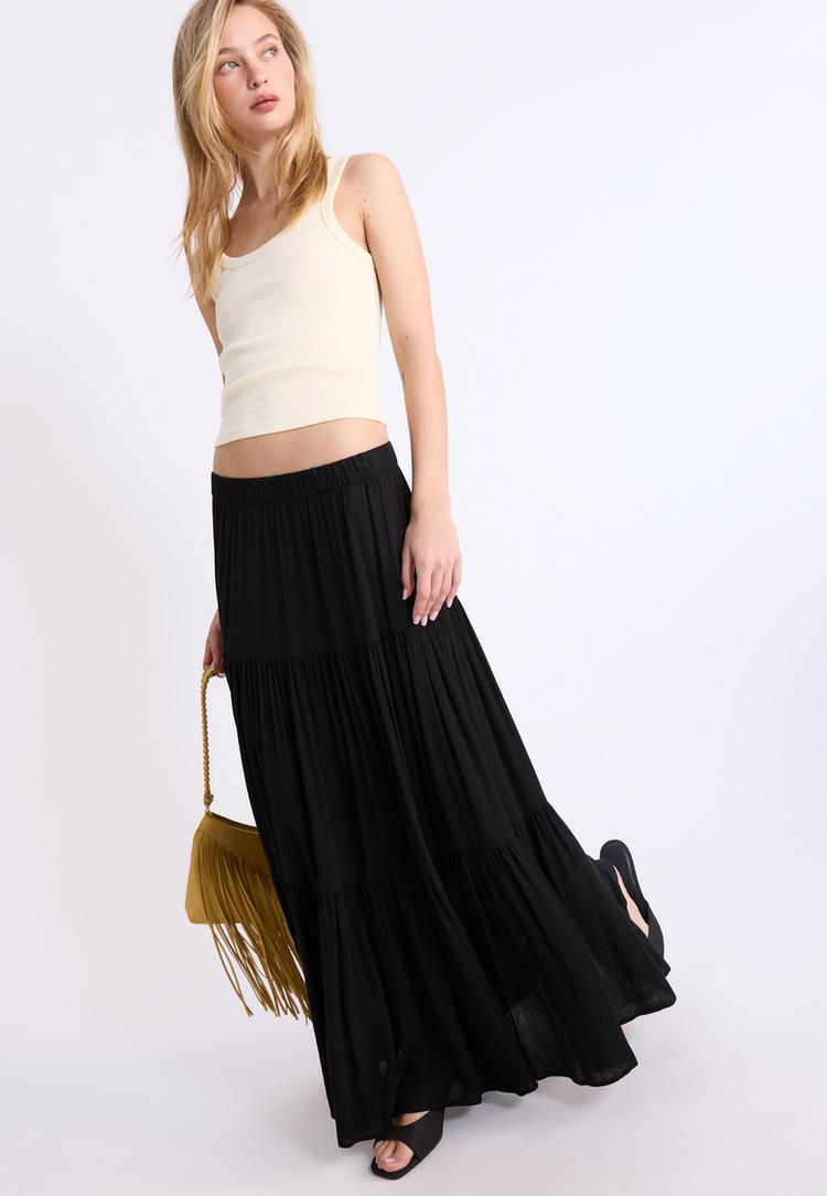 Бохо Пола Със Средна Дължина