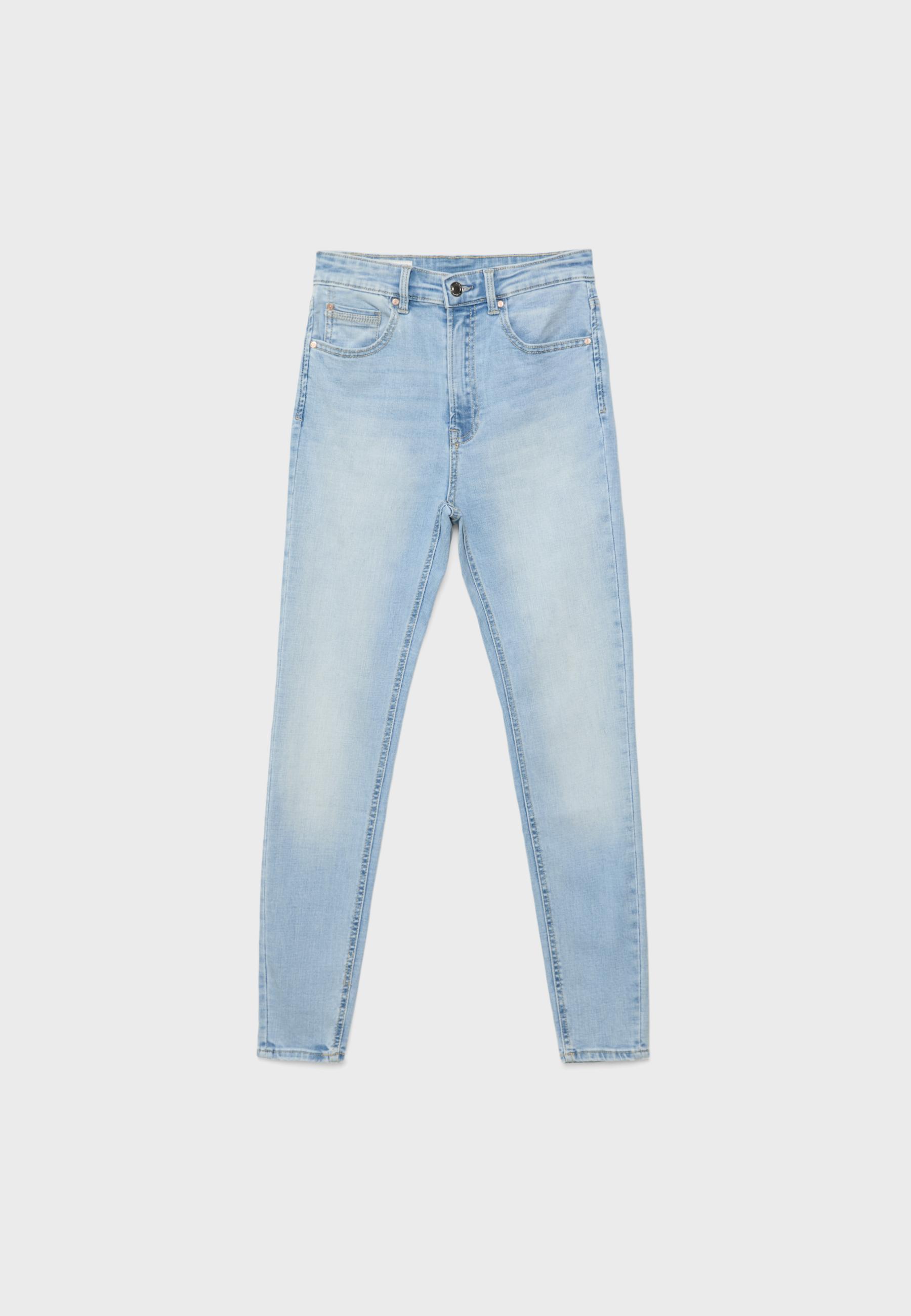 D09 Super high-waist skinny jeans — LIGHT BLEACH