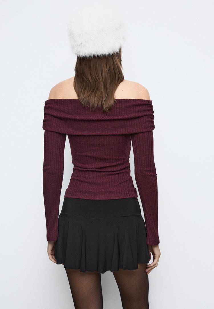 falda pantalon fluida frunce