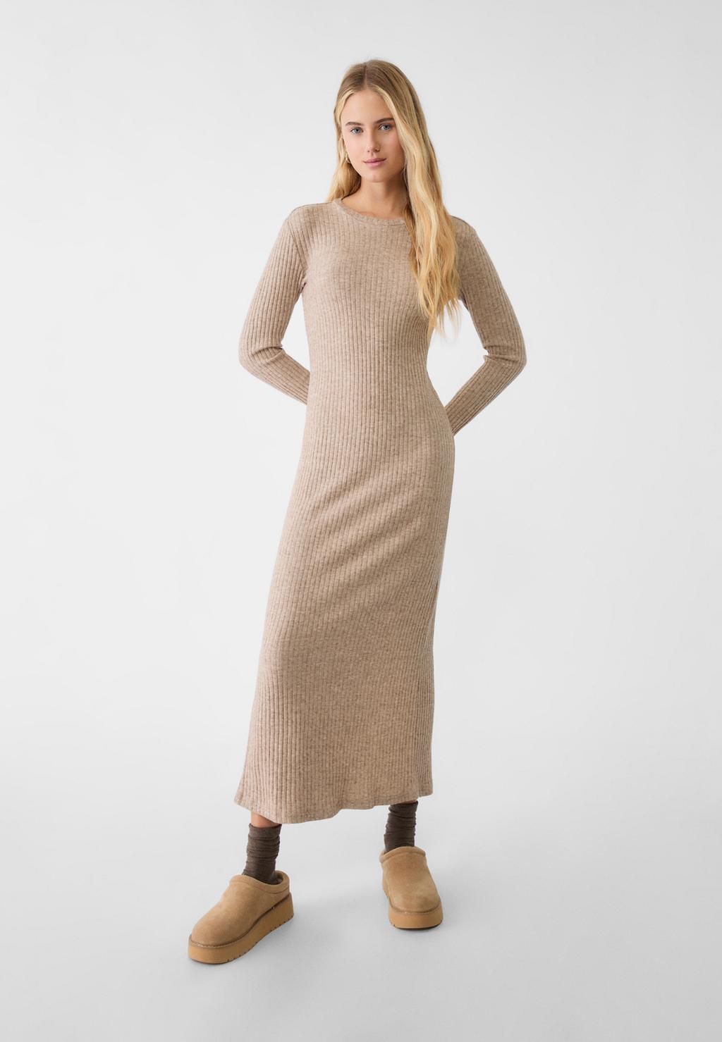 Knit midi dress