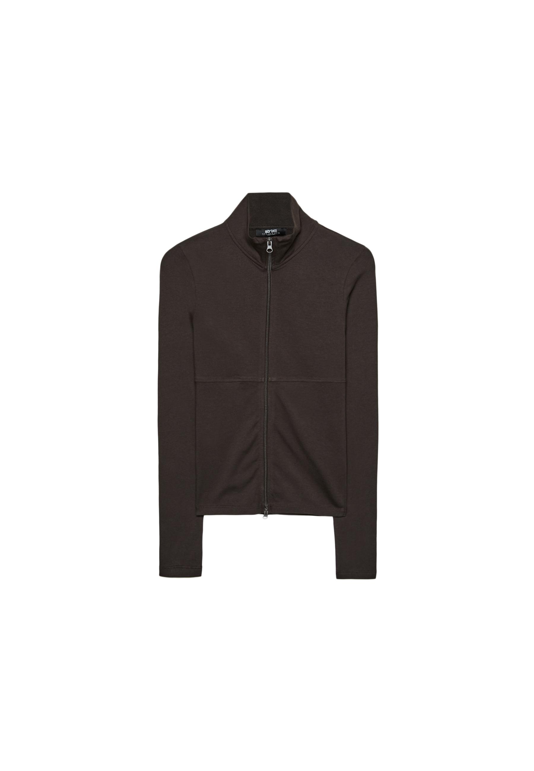 Double zip t-shirt — Brown