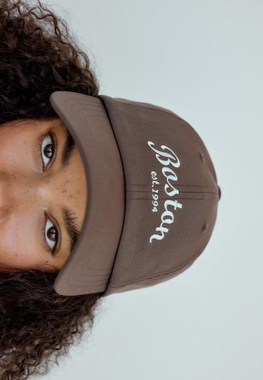 Embroidered cap — Brown 4
