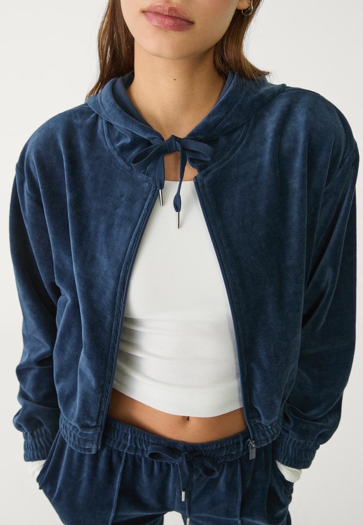 sudadera capucha terciopelo