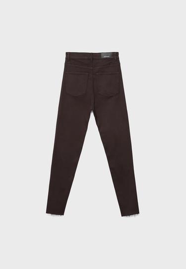 Super high-waist trousers — Brown 8
