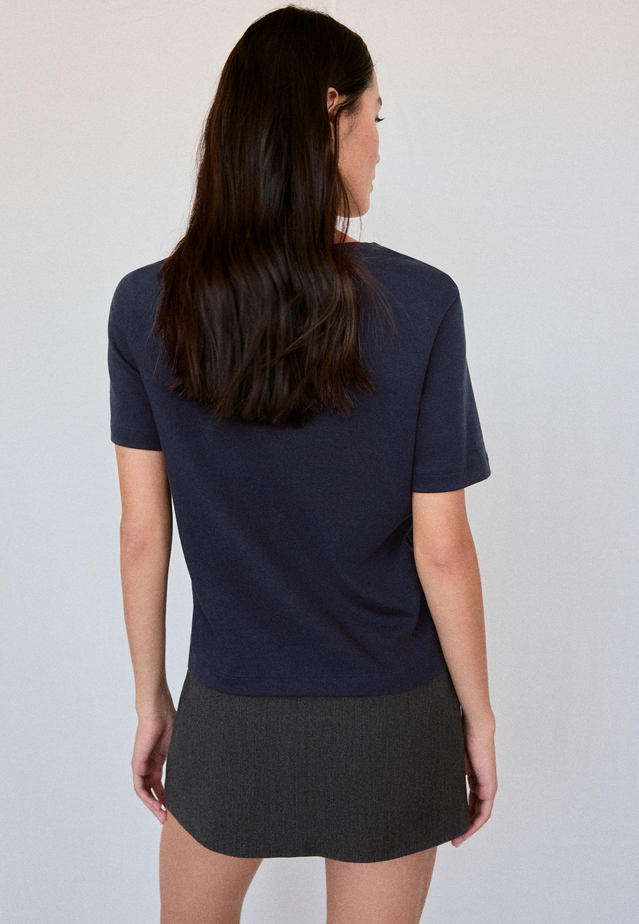 B01 Heavy weight regular fit basic T-shirt — Dark blue
