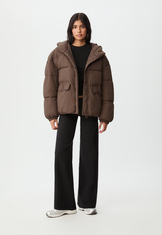 blouson rembourre a capuche