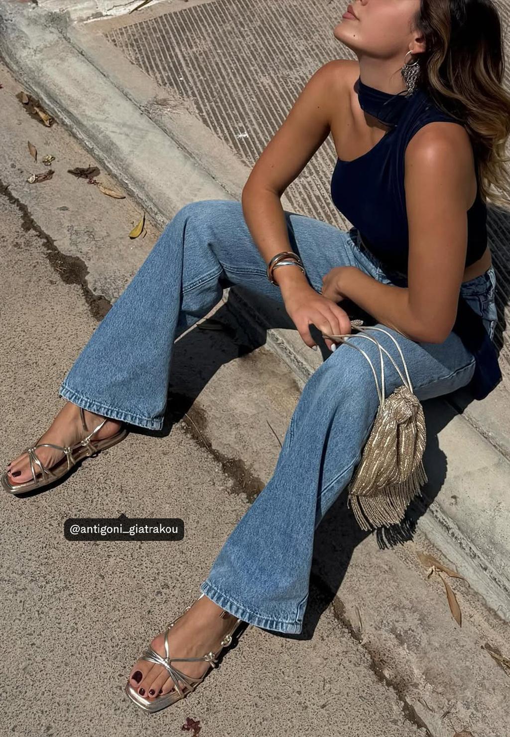 D03 Jeans straight low