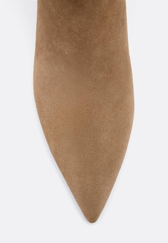 botines tacon kitten piel